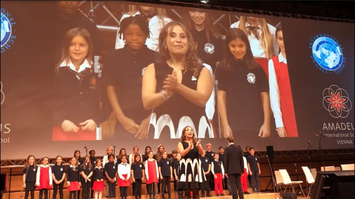 Students choir of AMADEUS on the IBO 50th anniversary conference