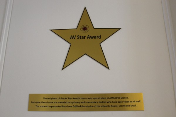 AV Star Award Sign