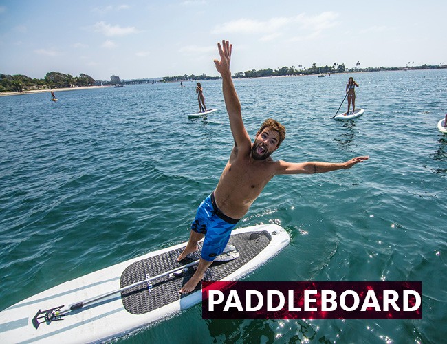 Paddleboard activity at AMADEUS Summer Camp